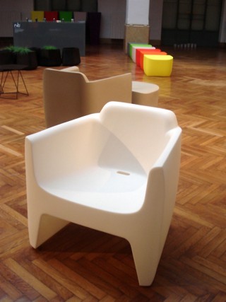 launch of the Qui est Paul ? brand in Milan during the 2008 Furniture fair.
