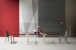 the Tracks Table is all about movement and assuming the fact that this is an extendable table .