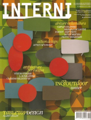 on the cover of Interni magazine.