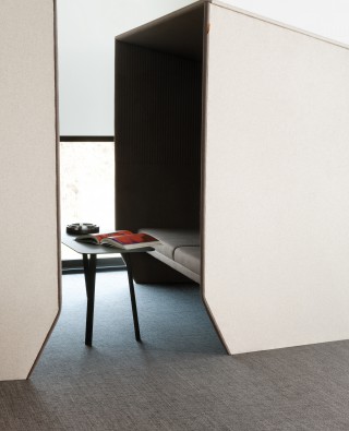 an instant meeting room. Image courtesy of studio BOA for 2TEC2.